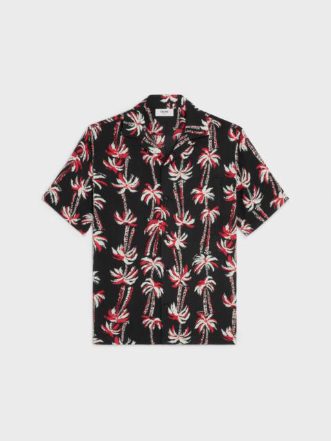 Hawaiian shirt in printed viscose