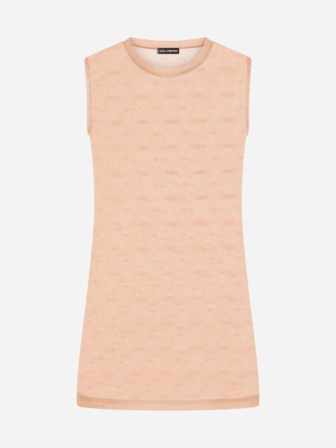 Dolce & Gabbana Jacquard tulle tank top