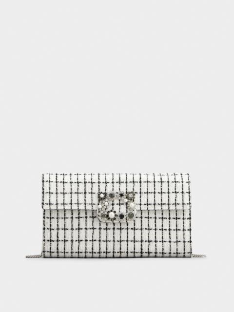 Roger Vivier Efflorescence Clutch in tweed
