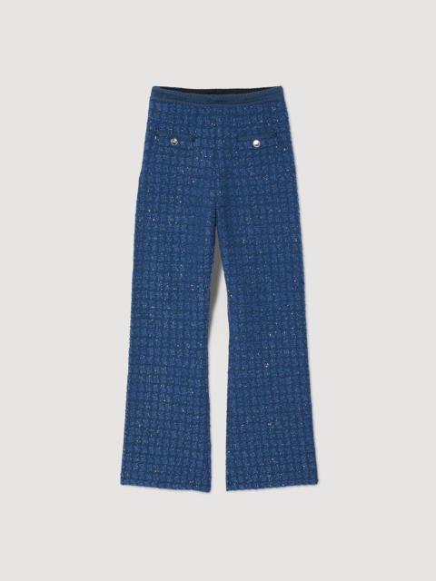 Sandro DECORATIVE KNIT TROUSERS