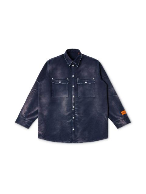 Heron Preston Distressed Canvas Ls Shirt