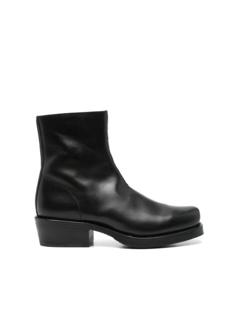 SECOND/LAYER 50mm leather ankle boots