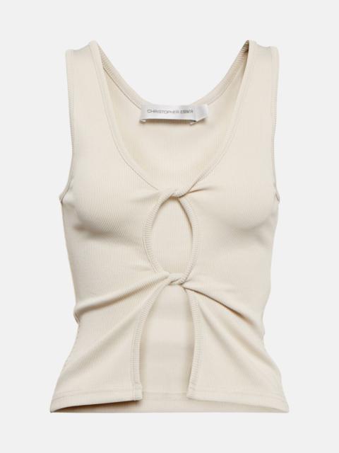 CHRISTOPHER ESBER Open Twist tank top