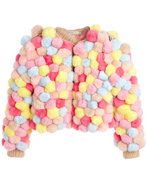 Alice + Olivia FAWN POM POM JACKET