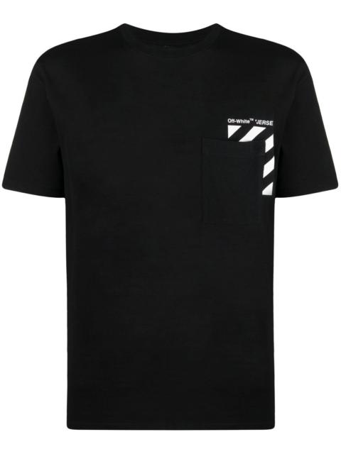 Diag-print T-shirt