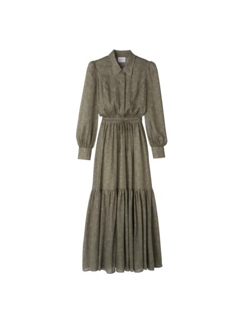 Longchamp Long dress Laurel - Printed veil