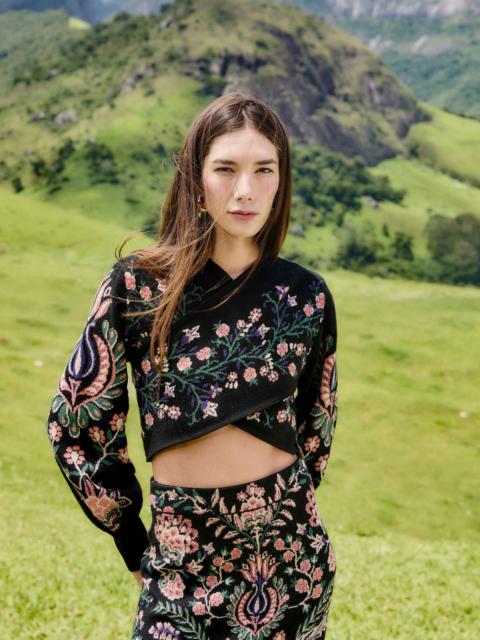 FARM RIO Marvelous Garden Knit Top