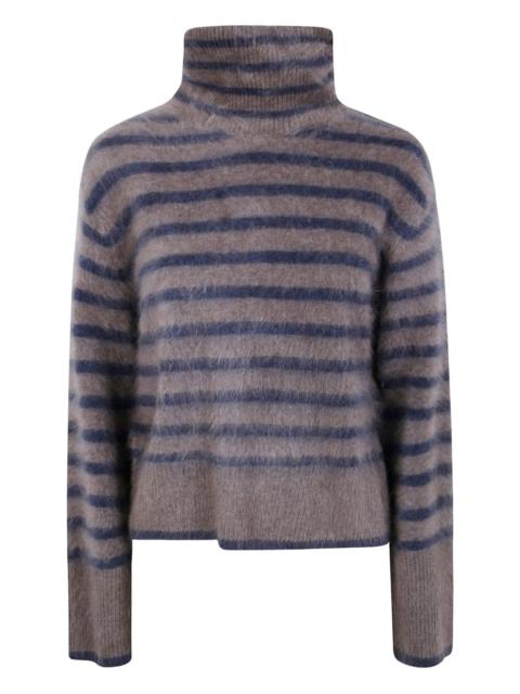 LISA YANG The Floren brushed striped turtleneck sweater