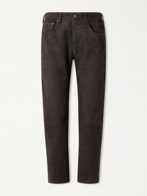 Citizens of Humanity Winslow Suede Straight-leg Pants