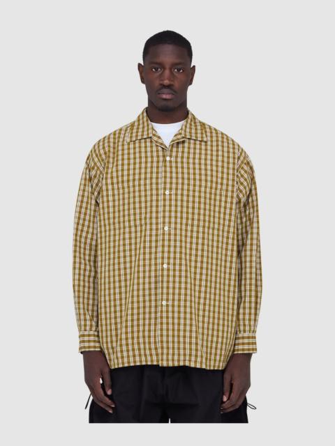 BEAMS PLUS Open collar 80/2 madras shirt