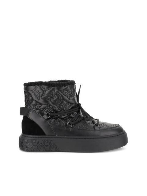 PINKO quilted platform boots