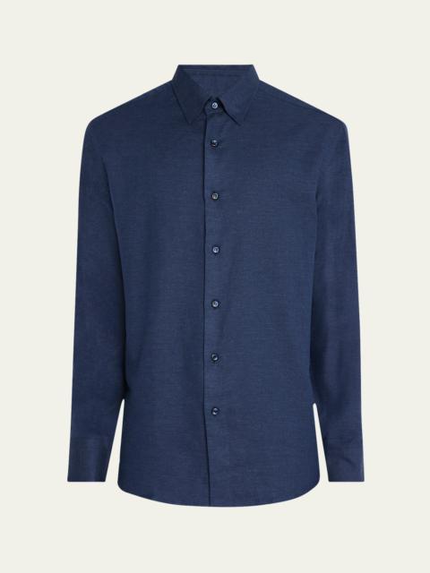 Brioni Men's Cotton and Cashmere Sport Shirt