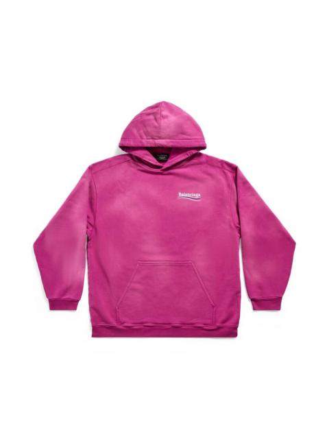 Political Campaign Hoodie Medium Fit in Fushia