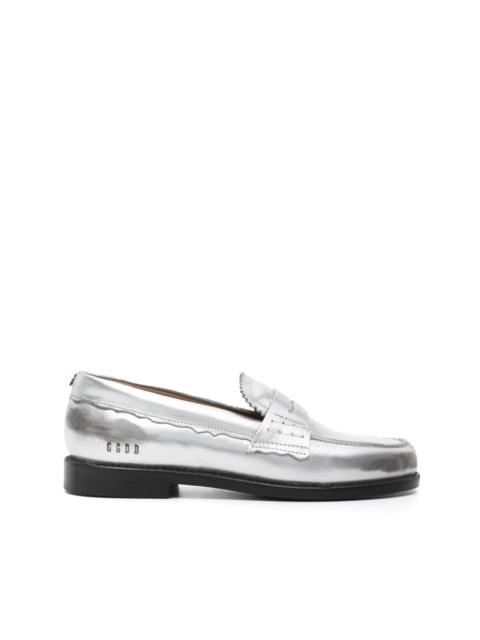 Golden Goose Jerry metallic leather loafers