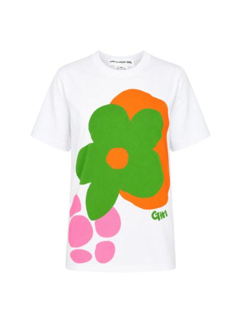 Comme des Garçons GIRL Bold Floral Graphic Tee
