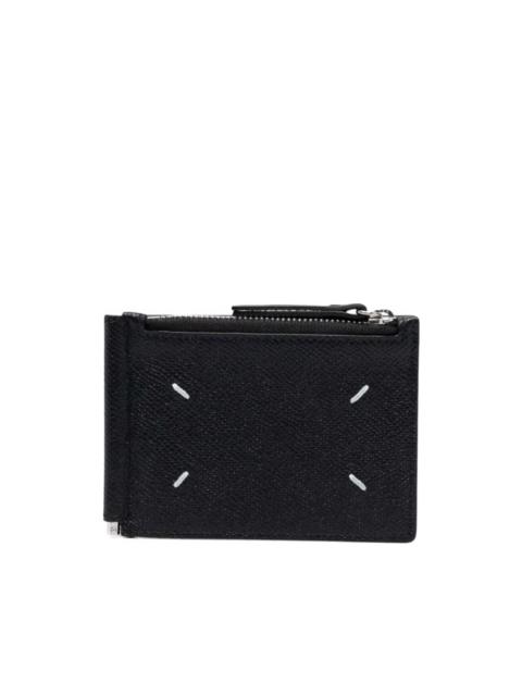 Maison Margiela grainy-leather zip wallet