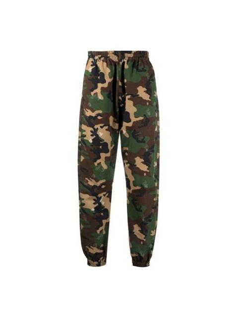 Off-White Off-White SS21 Printing Logo Sports Long Pants Camouflage OMCA164S21FAB0025600