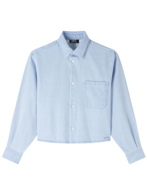 A.P.C. BOYFRIEND LOGO SHIRT | REVERSIBLE