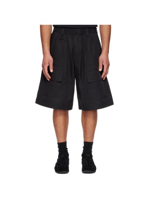 Y-3 Black Wide Leg Shorts