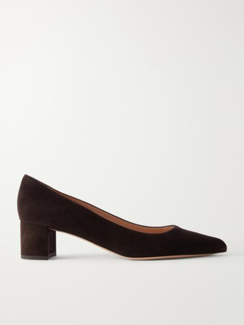 Gianvito Rossi Piper 45 Suede Pumps