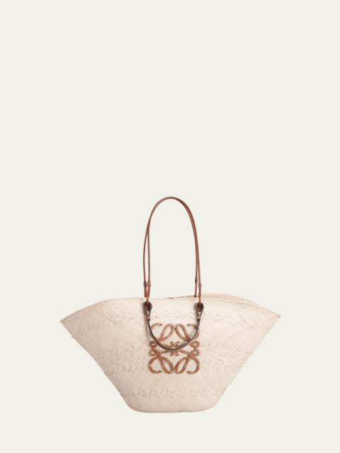 Loewe Anagram Large Basket Straw Tote Bag