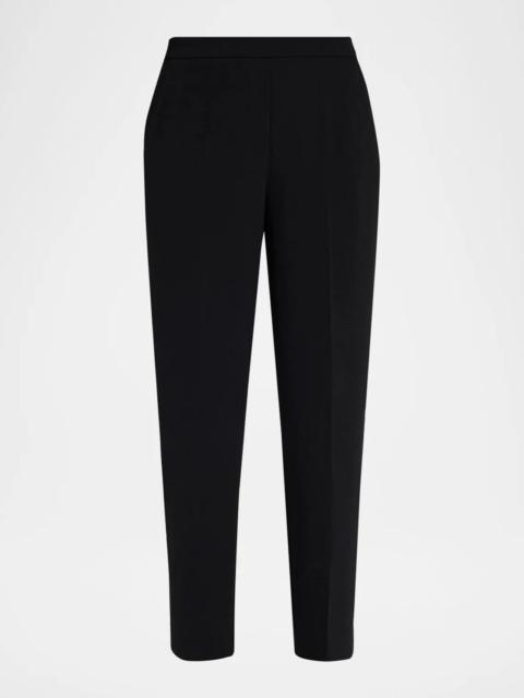 KOBI HALPERIN Aubree Tapered Crepe Ankle Pants
