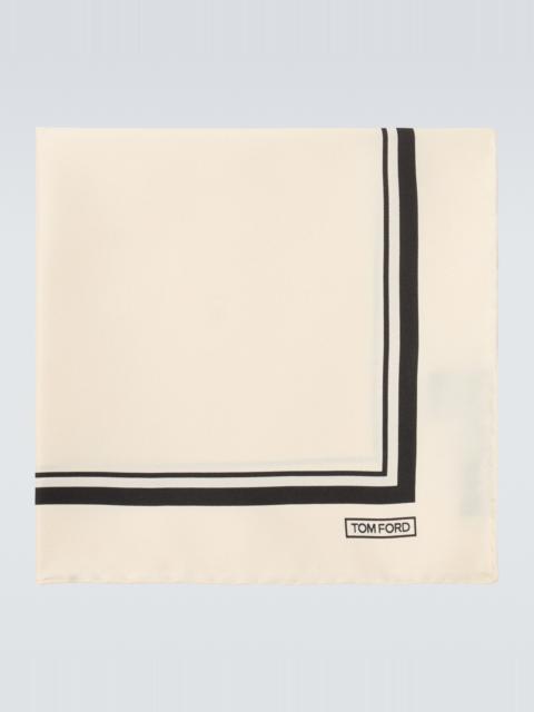 TOM FORD Printed silk pocket square