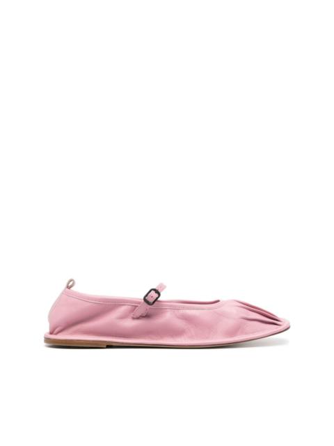 HEREU Dansa leather ballerina shoes