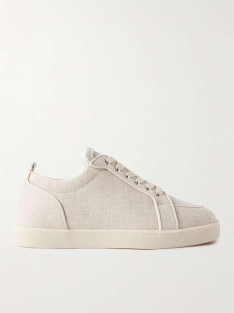 Rantulow Grosgrain-Trimmed Linen-Canvas Sneakers
