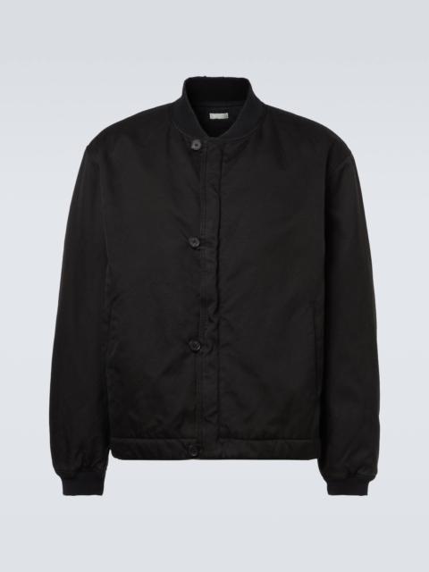 A.PRESSE Silk and cotton bomber jacket