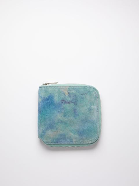 Acne Studios Zippered wallet - Multi blue