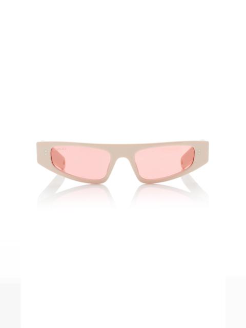 GUCCI Cat-Eye Acetate Sunglasses ivory