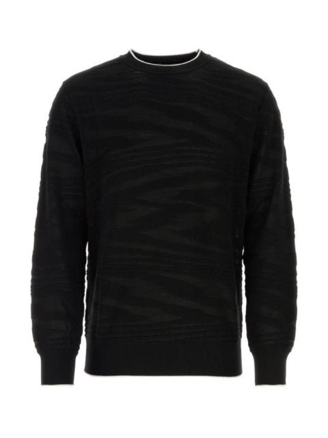 Black wool blend sweater