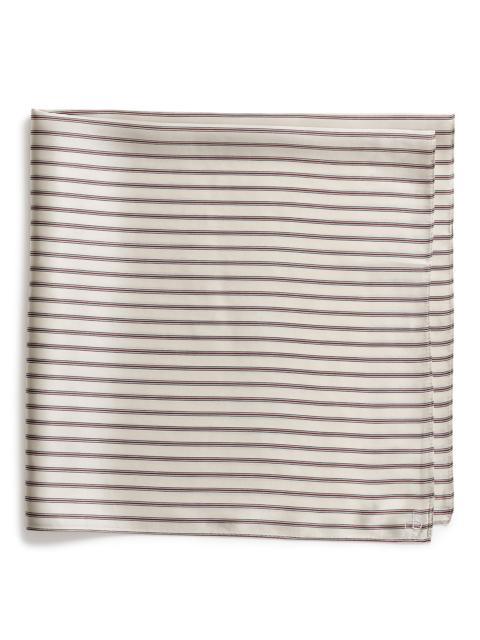 rag & bone Women's Gail Striped Silk Square Scarf - Cream Red