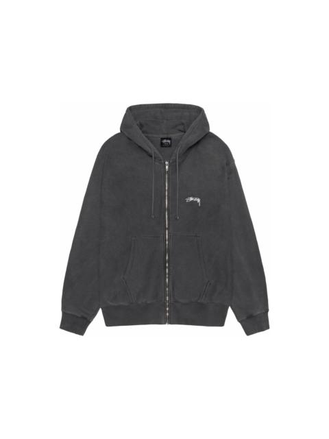 Stüssy Stussy Smooth Stock Pigment Dyed Zip Hoodie Black