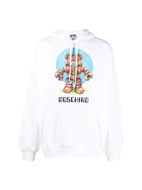 graphic-print organic cotton hoodie