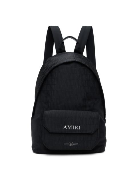 AMIRI Black Monogram Backpack