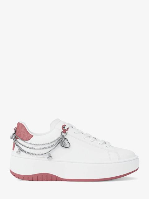 MICHAEL KORS Dottie Embellished Leather Platform Sneaker