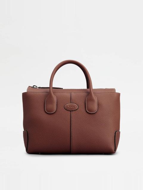TOD'S DI BAG IN LEATHER SMALL - BROWN