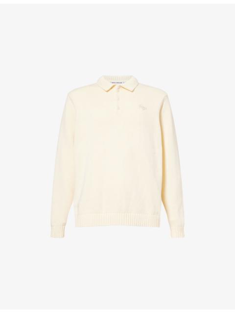 PERCIVAL Verso Brand-Embroidery Cotton-Knit Polo Shirt