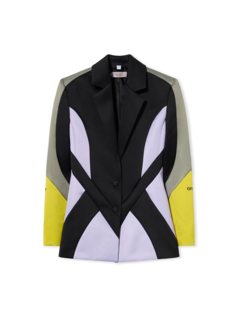 Off-White Duchesse Col Block Blazer