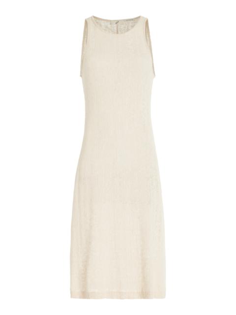 BITE Studios Whisper Organic Cotton Lace Midi Dress ivory