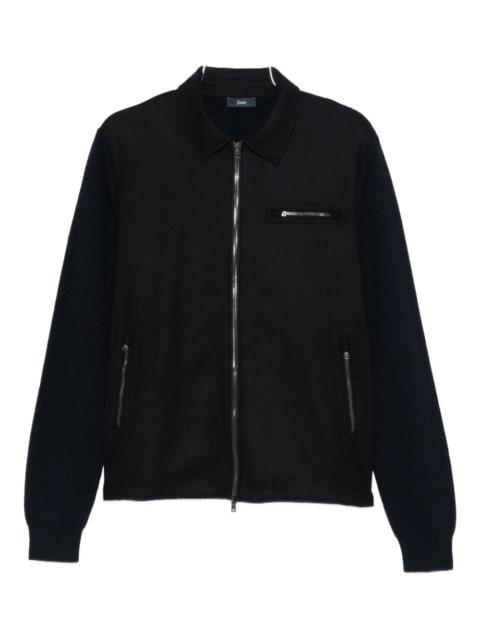 Herno zip-up collared jacket