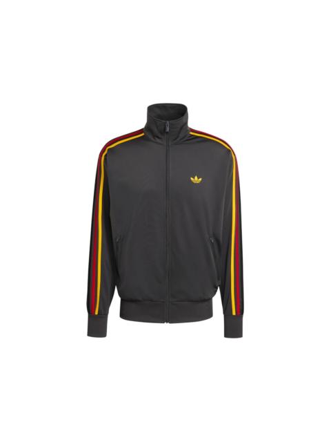 adidas Firebird Track Top Utility Black Collegiate Gold Team Power Red Black