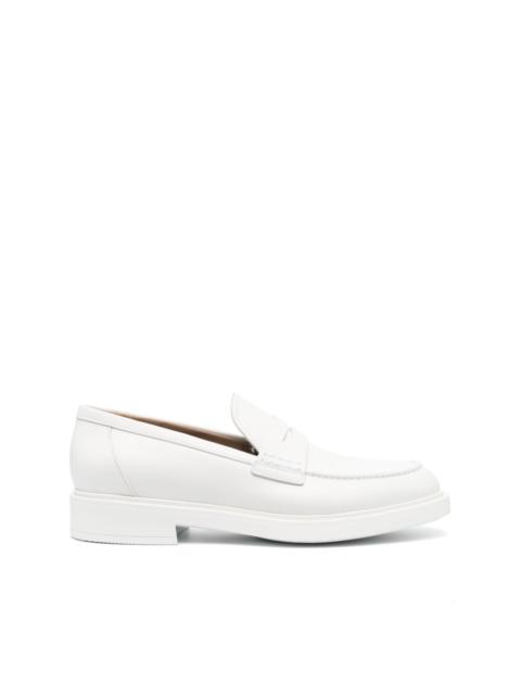 Gianvito Rossi leather penny loafers