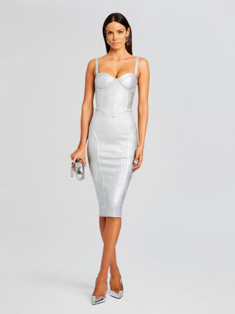 RETROFÊTE ZORA COATED KNIT DRESS