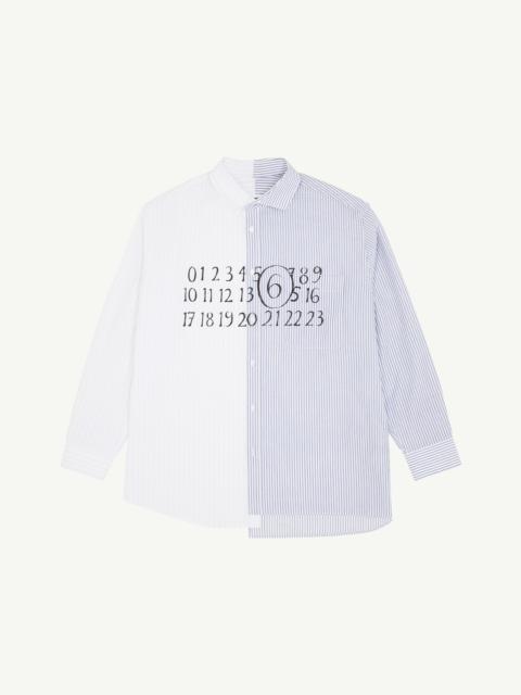 MM6 Maison Margiela Numeric asymmetric shirt