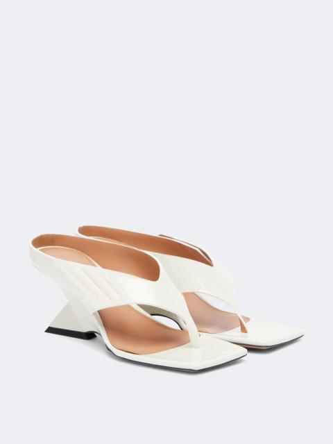 THE ATTICO Cheope patent leather wedge sandals