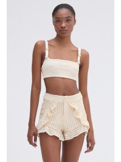 PatBO METALLIC KNIT SHORT