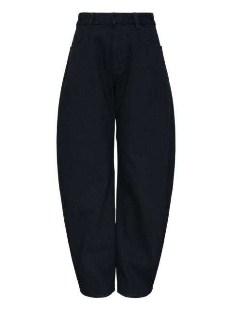 Alaïa Round Black Denim Jeans